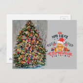 ARVORE DE NATAL POSTCARD POSTKARTE (Vorne/Hinten)