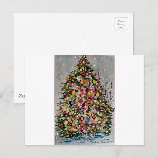 ARVORE DE NATAL POSTKARTE (Vorne/Hinten)