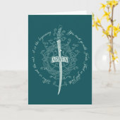 ARWEN™ Elben-Schwert Zitat Karte (Gelbe Blume)