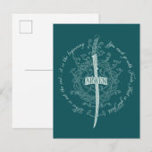 ARWEN™ Elben-Schwert Zitat Postkarte (Vorne/Hinten)