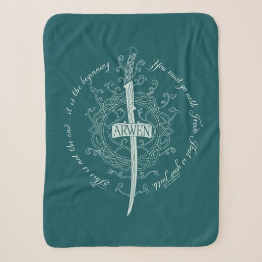 ARWEN™ Elben-Schwert Zitat Sherpadecke (Vorderseite)