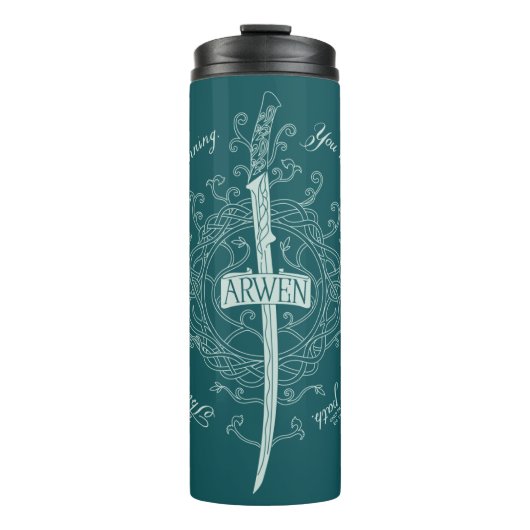 ARWEN™ Elben-Schwert Zitat Thermosbecher (Vorderseite)