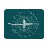 ARWEN™ Elbenschwert-Zitat Magnet (Horizontal)