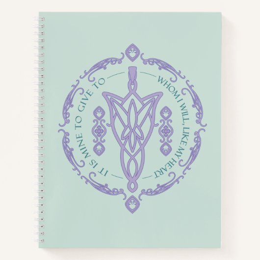 ARWEN™ Evenstar Quote Graphic Notizblock (Vorderseite)