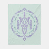 ARWEN™ Evenstar Zitat-Grafik Fleecedecke (Vorderseite)