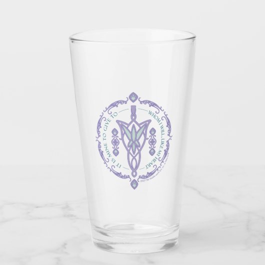 ARWEN™ Evenstar Zitat-Grafik Glas (Vorderseite)