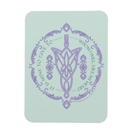 ARWEN™ Evenstar Zitat-Grafik Magnet (Vertikal)