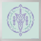 ARWEN™ Evenstar Zitat-Grafik Poster (Vorne)