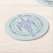 ARWEN™ Evenstar Zitat-Grafik Runder Pappuntersetzer (Angewinkelt)