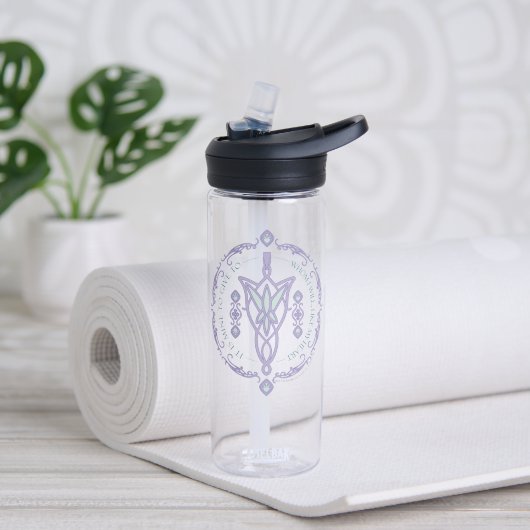 ARWEN™ Evenstar Zitat-Grafik Trinkflasche (Yoga)