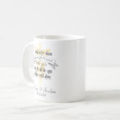 Arwen "One Lifetime with you" Zitat mit Banner Kaffeetasse (Vorderseite Links)