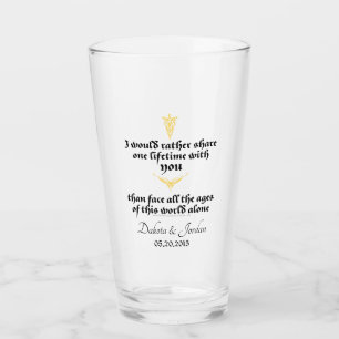 Arwen "One Lifetime with You" zitieren mit Icons Glas