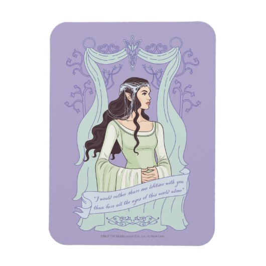 ARWEN™ "Teile Ein Leben Mit Dir" Grafik Magnet (Vertikal)