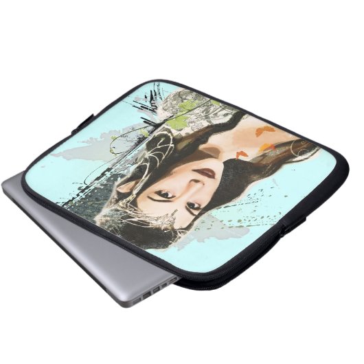 ARWEN™ Vector Collage Laptopschutzhülle (Vorne Knopf)