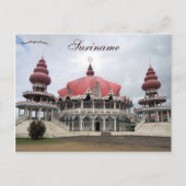 Arya Dewaker Mandir in Paramaribo Suriname Postkarte (Vorderseite)