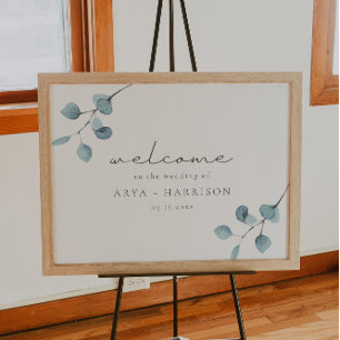 ARYA Rustic Eukalyptus Greenerenerity Wedding Will Poster
