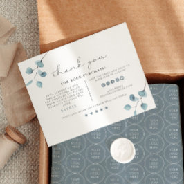 ARYA Sage Green Eucalyptus Business Danke Karte