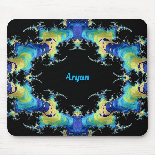 ARYAN ~ Strange 3D Muster ~ Personalisiert Mousepad (Vorne)