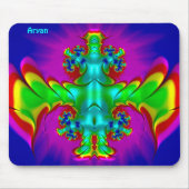 ARYAN ~ Zany Hot Red, Green, Blue and Yellow ~ Mousepad (Vorne)