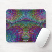 ARYAN ~ Zany Shades Lila Blue Green Aqua ~ Mousepad (Mit Mouse)