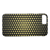Arylide gelb Techno Dots Modernes Schwarz Case-Mate iPhone Hülle (Rückseite (Horizontal))