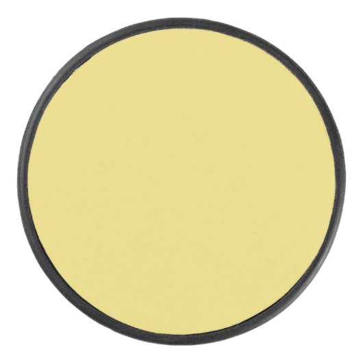 Arylide gelb (Vollfarbe) Eishockey Puck (Vorderseite)