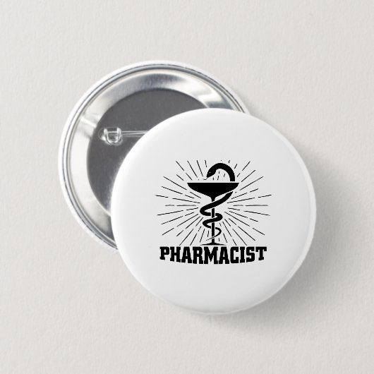 Arzneibuch Pharmacy Student Pharmacy Gift Button (Vorne & Hinten)