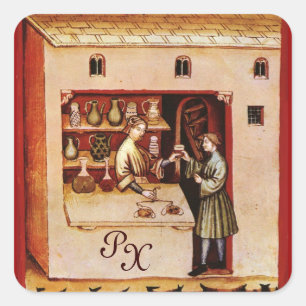 ARZNEIMITTEL, Arzneimittelaufbewahrungsmittel, Mon Quadratischer Aufkleber