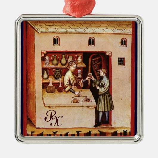 ARZNEIMITTEL, Arzneimittelaufbewahrungsmittel, Per Silbernes Ornament (Vorne)