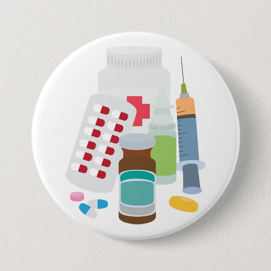 Arzneimittel Button (Vorderseite)