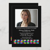 Arzneimittel Foto Abschluss Einladung (Vorne/Hinten)