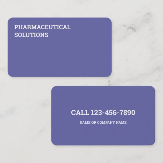 Arzneimittel für Apotheker Visitenkarte (Vorne/Hinten)
