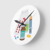 Arzneimittel Runde Wanduhr (Winkel)