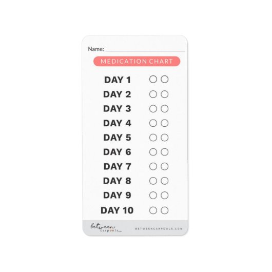 Arzneimittel-Tracker-Labels - klein Adressaufkleber (Vorne)