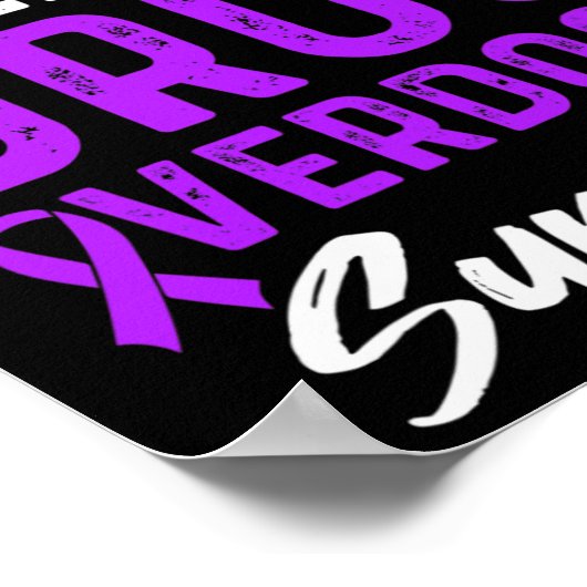 Arzneimittel Überdosierung Bewusstsein Warrior Sur Poster (Ecke)