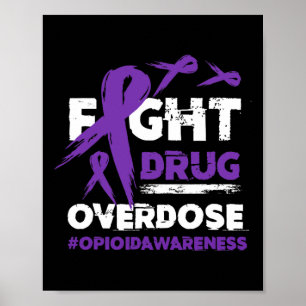 Arzneimittel-Überdosierung Pruple Ribbon-Opioid-Üb Poster
