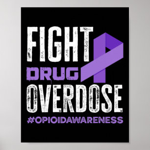 Arzneimittel-Überdosierung Pruple Ribbon-Opioid-Üb Poster