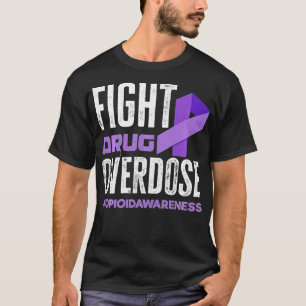 Arzneimittel-Überdosierung Pruple Ribbon-Opioid-Üb T-Shirt