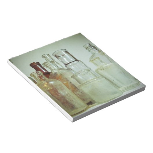 Arzneimittelflasche Notizblock (angewinkelt)
