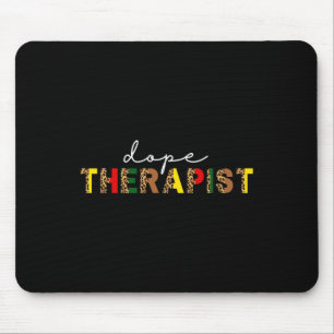 Arzneimitteltherapeut Berater Leopard Print Black Mousepad
