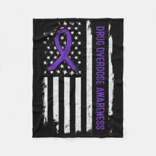 Arzneimittelüberdosierung - Amerikanische Flagge - Fleecedecke