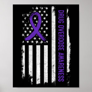 Arzneimittelüberdosierung - Amerikanische Flagge - Poster