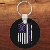 Arzneimittelüberdosierung - Amerikanische Flagge - Schlüsselanhänger (Rückseite)