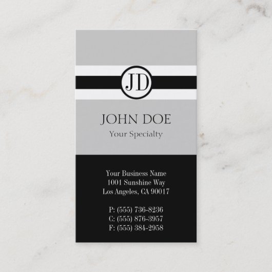 Arzt-Anhänger-Silber Visitenkarte (Vorderseite)