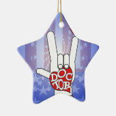 ARZT ASL UNTERZEICHNET I LIEBE SIE - HERZ - MEDIZI KERAMIKORNAMENT (Rechts)