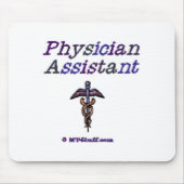 Arzt-Assistent - Caduceus Mousepad (Vorne)
