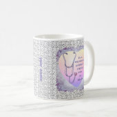 Arzt-Assistent Herz Kaffeetasse (VorderseiteRechts)