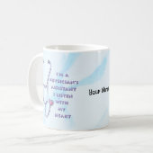 Arzt-Assistent Herz Kaffeetasse (Vorderseite Links)