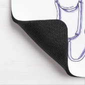 Arzt-Assistent Herz Mousepad (Ecke)