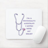 Arzt-Assistent Herz Mousepad (Mit Mouse)
